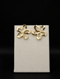 Brinco Semijoia Dourado Floral