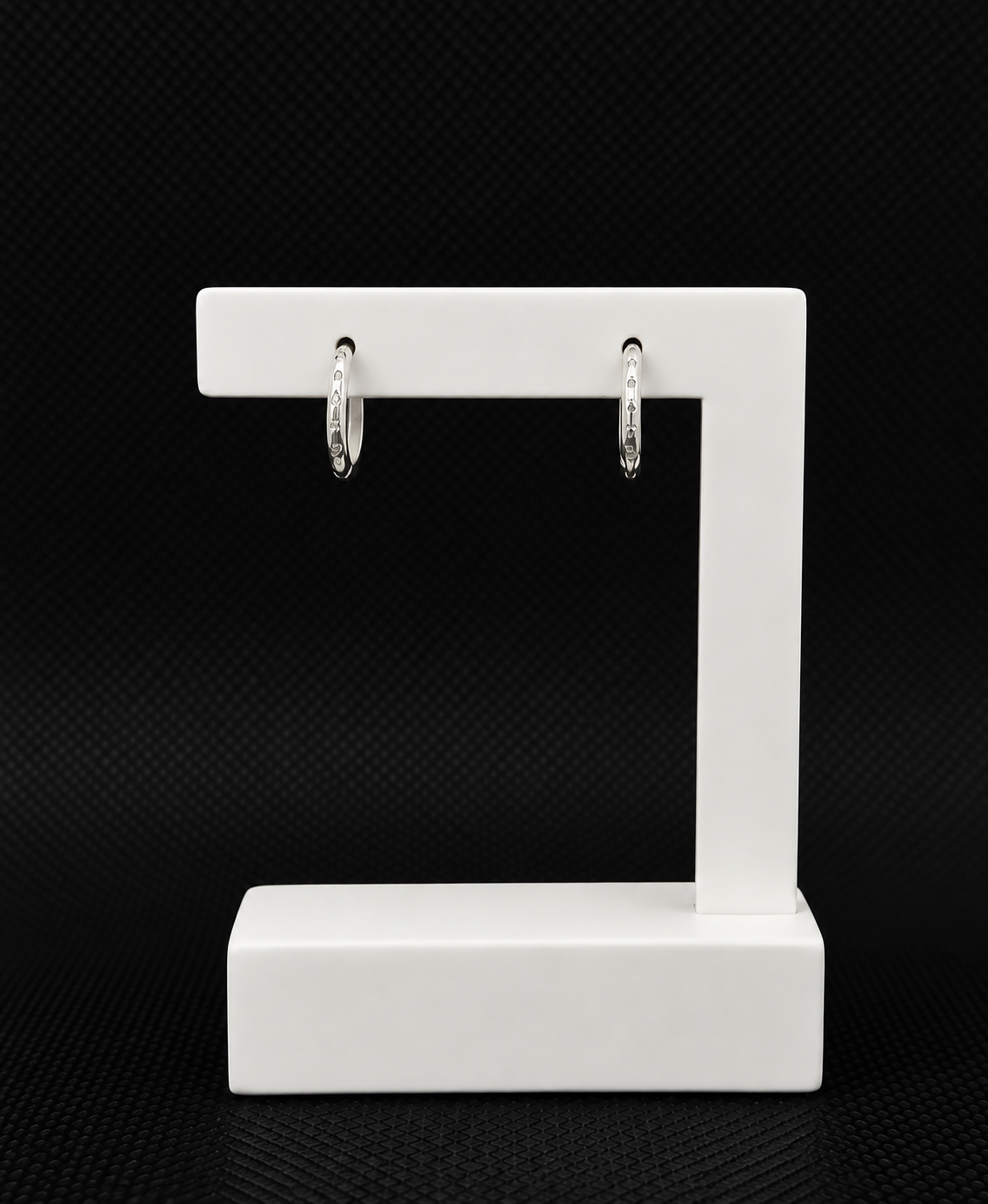 Argola Prata 925 com Pedra Brilhante