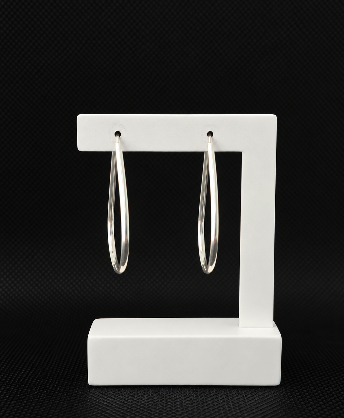 Argola Prata 925 Gota Elegante