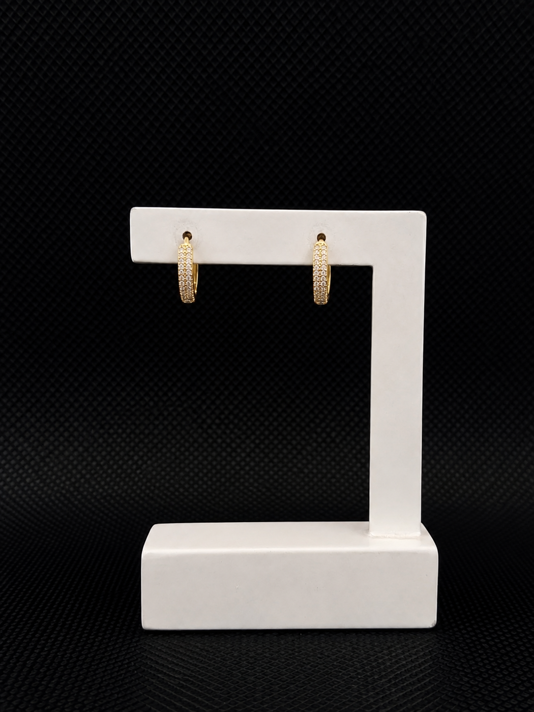 Argola Semijoia Cravejada Modelo 5 Brilho