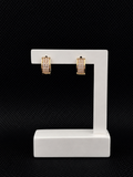 Argola Semijoia Cravejada Modelo 8 Elegante