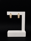 Argola Semijoia Cravejada Modelo 9 Brilho