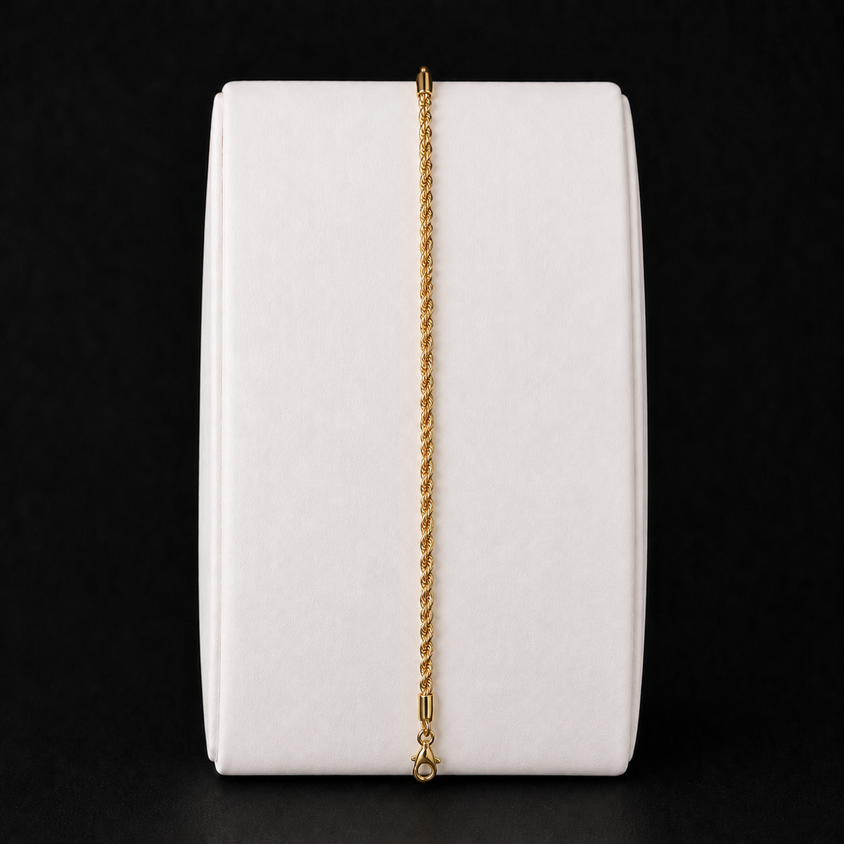 Pulseira Semijoia Torcida Moderna Sofisticada Elegante