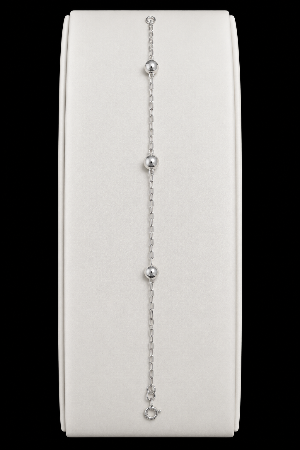 Pulseira Prata 925 Bolinha Sofisticada