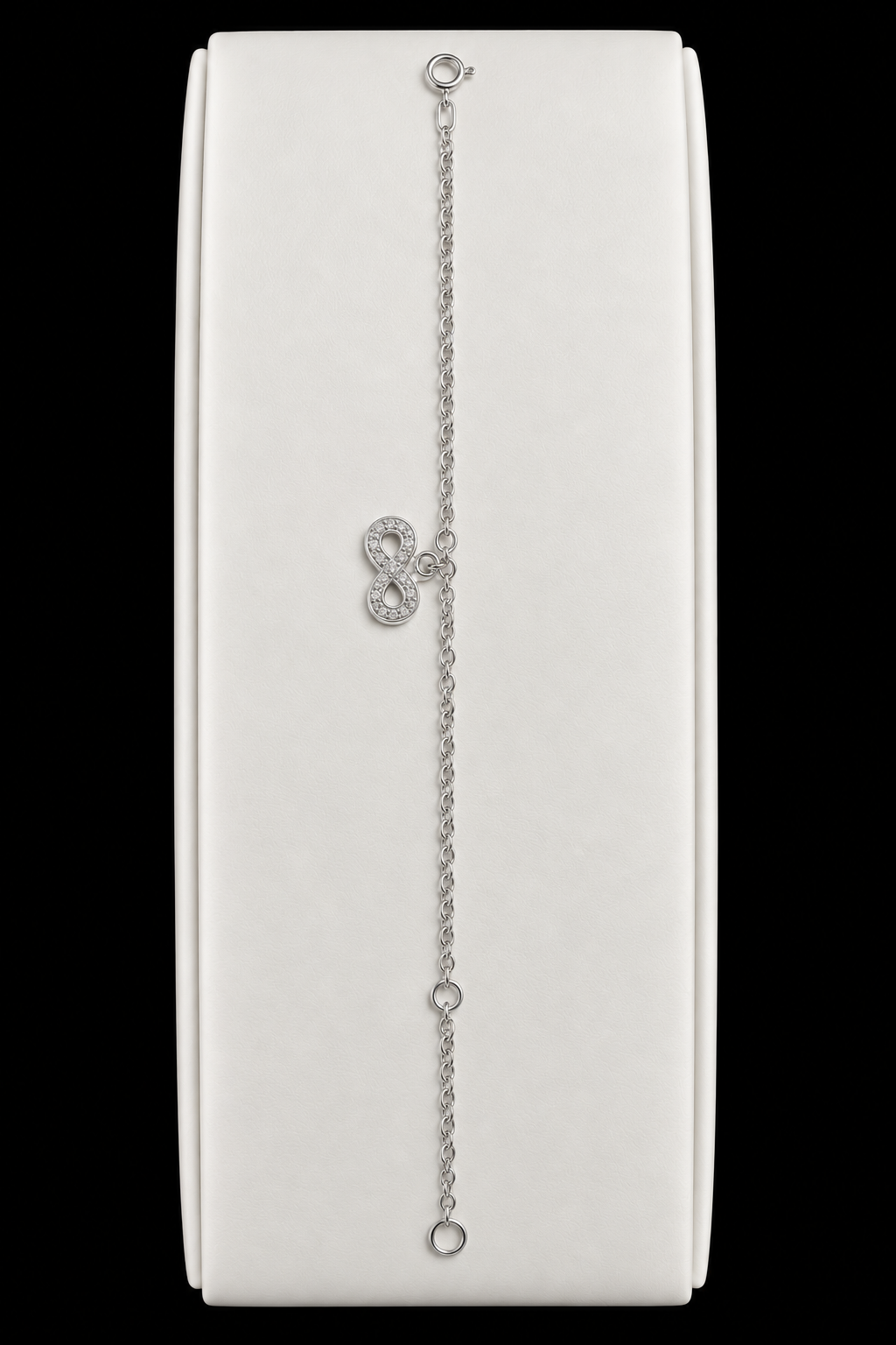 Pulseira Prata 925 Infinito Sofisticada