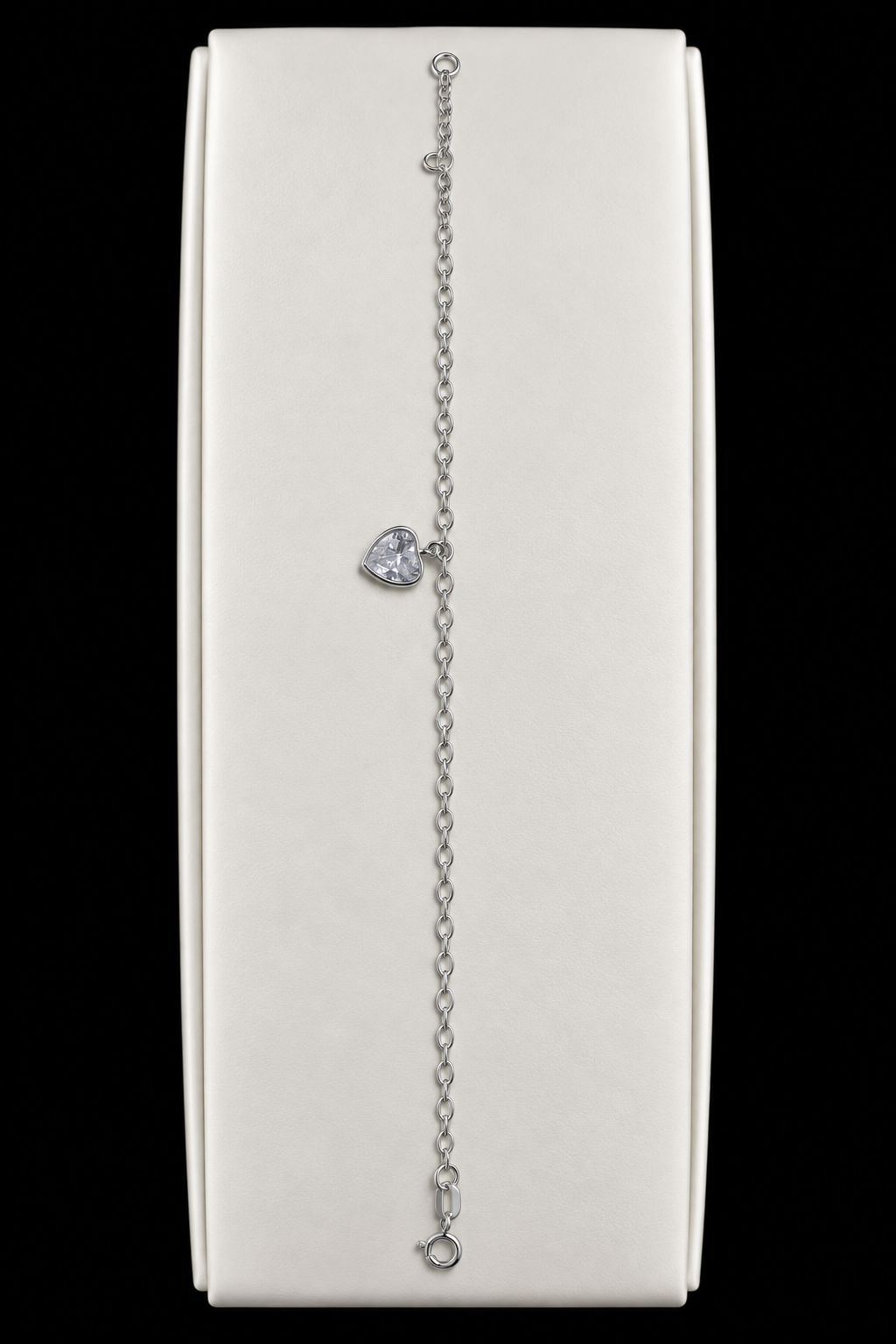 Pulseira Prata 925 Coração Clássica
